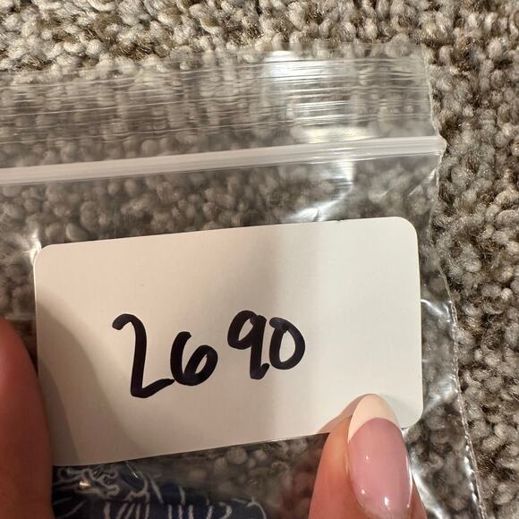 1901 Men's Blue Estate White Waves Swim Shorts Size XL - Picture 9 of 9